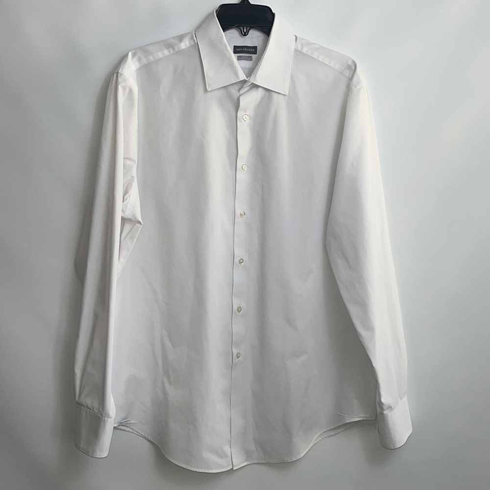 VanHeusen bundle of 2 white dress shirts
